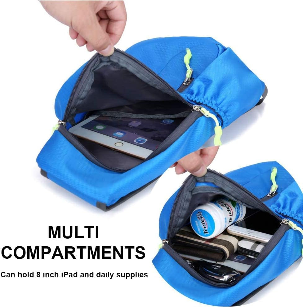 Small Sling Bag for Men Women Crossbody Man Purse Chest Bag Packable Backpack Waterproof Shoulder Bag Hiking Travel