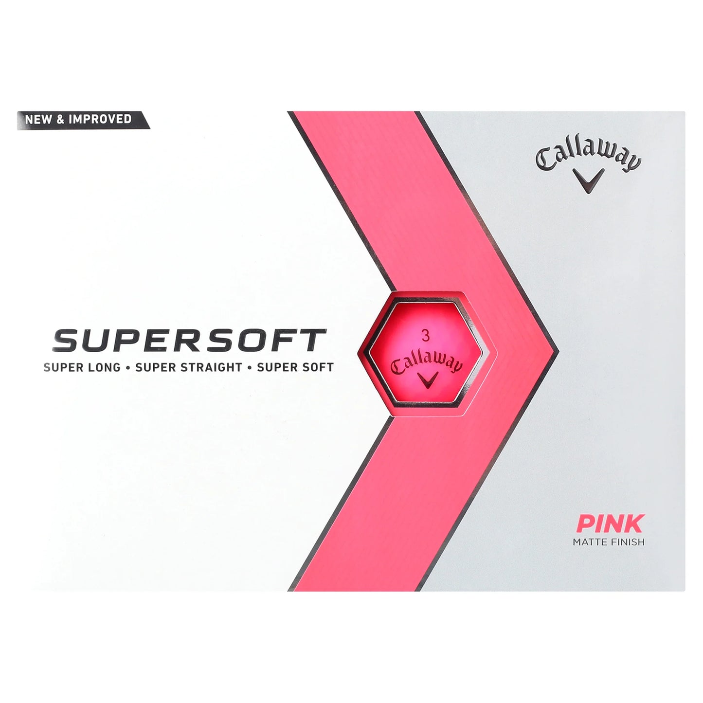 (2 Pack) Golf 2023 Supersoft Golf Ball-Matte Pink 12Pk