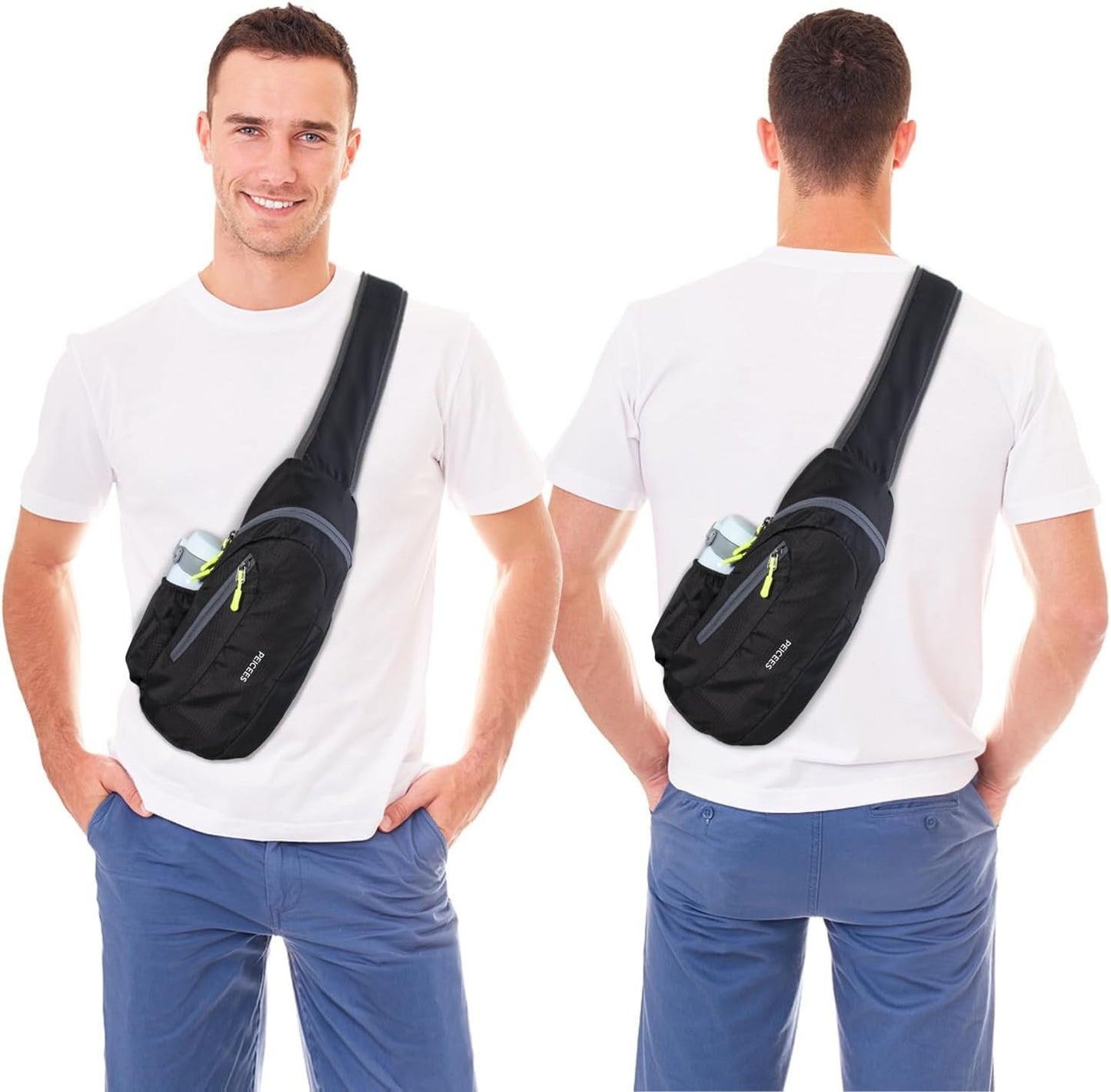 Small Sling Bag for Men Women Crossbody Man Purse Chest Bag Packable Backpack Waterproof Shoulder Bag Hiking Travel