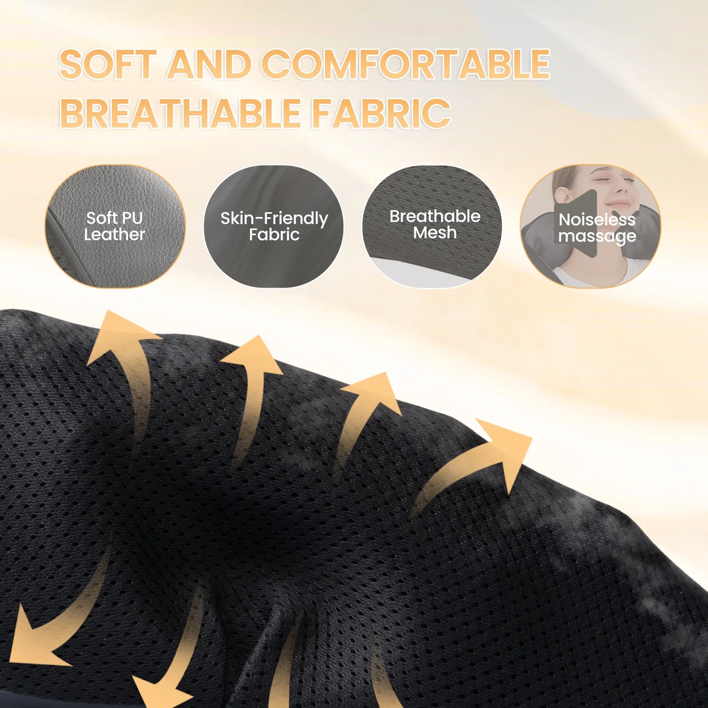 Shiatsu Neck Massager with Heat, Deep Tissue Shoulder and Back Massager for Home Office & Car Use, Gift for Men/Women