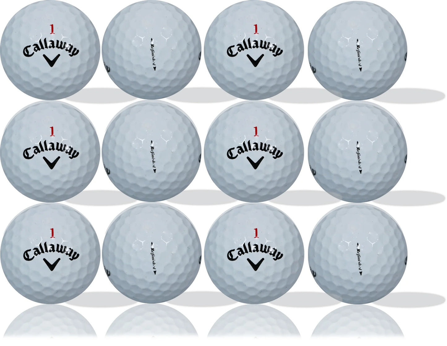 (2 Pack) Chrome Soft White Refinished Golf Balls 12 Pack by – Premium Performance Golf Balls