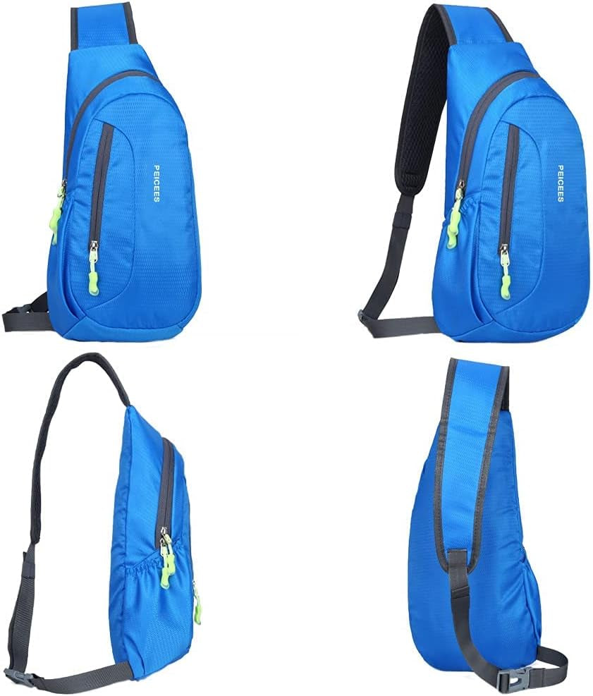 Small Sling Bag for Men Women Crossbody Man Purse Chest Bag Packable Backpack Waterproof Shoulder Bag Hiking Travel