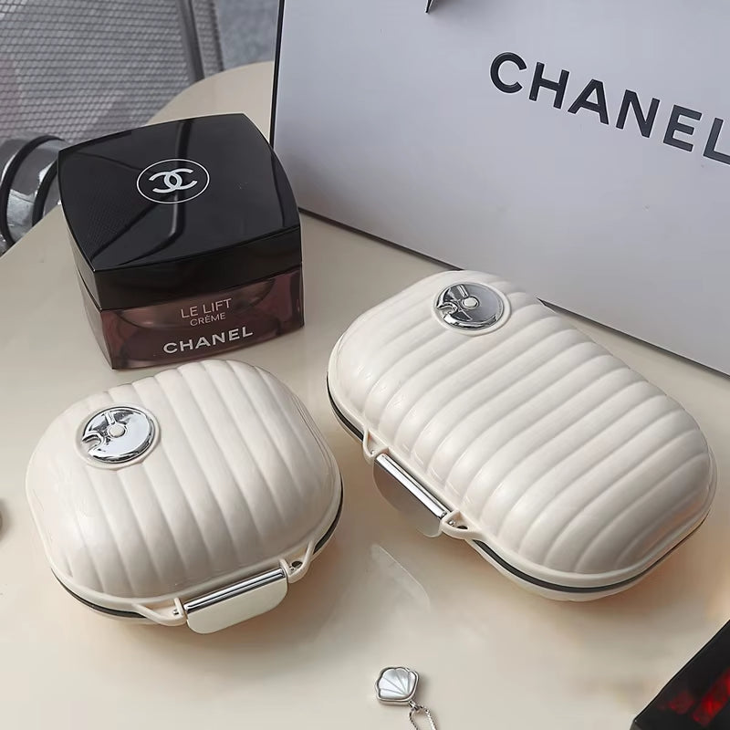 Portable Travel for Seven Days Multiple Compartments Sealed Pill and Tablet Storage Box