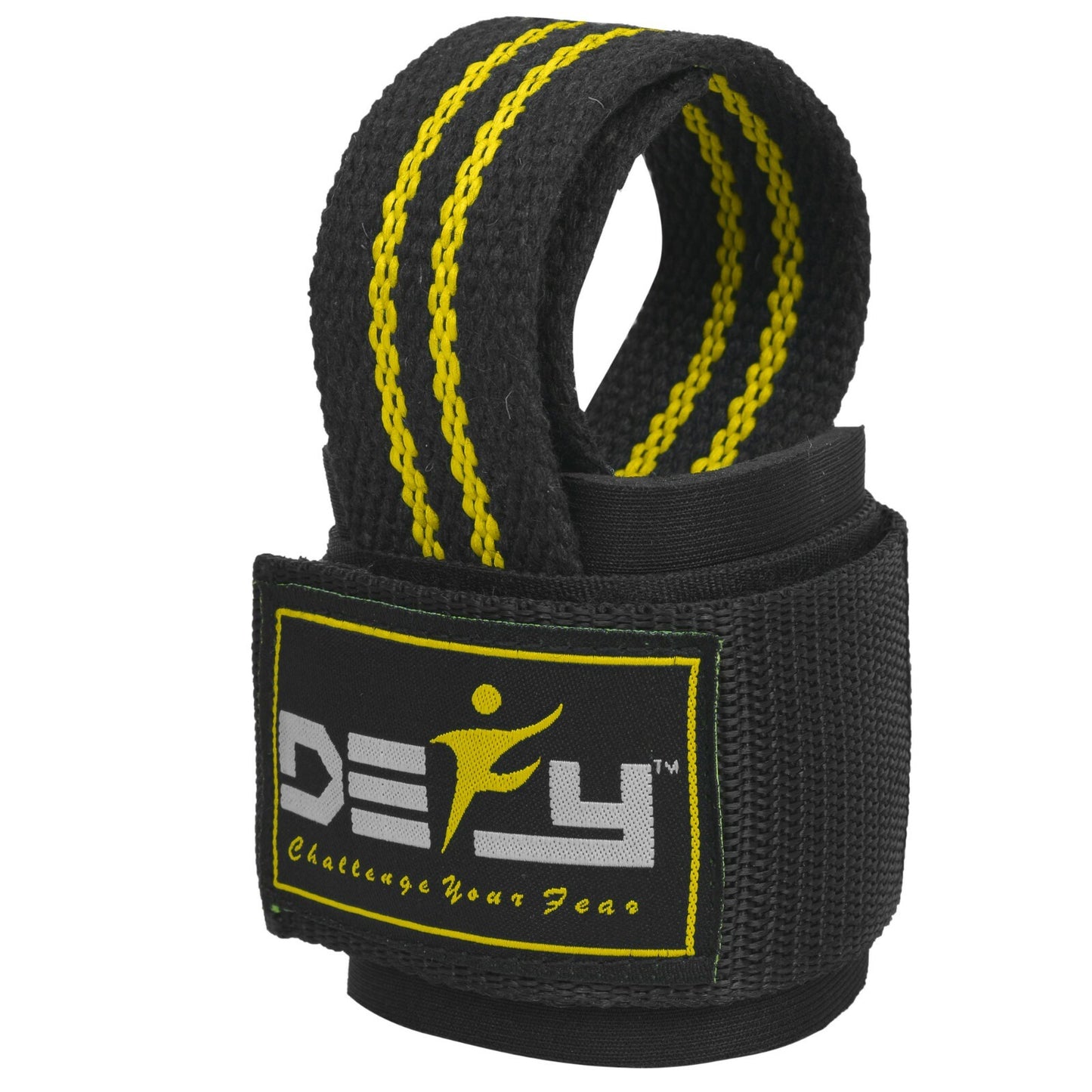 DEFY SPORTS™ Weight Lifting Gym Power Straps Grip Gloves Training Wrist Support