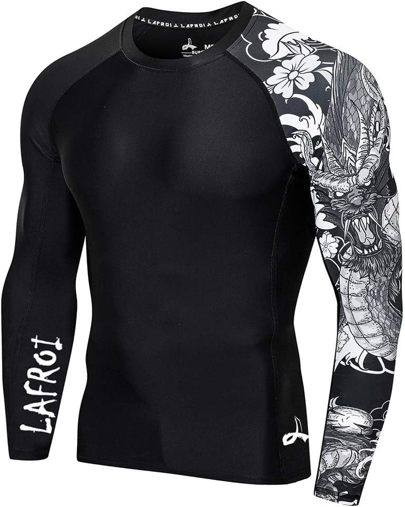 Men'S Long Sleeve UPF 50+ Baselayer Skins Performance Fit Compression Rash Guard-Clyyb