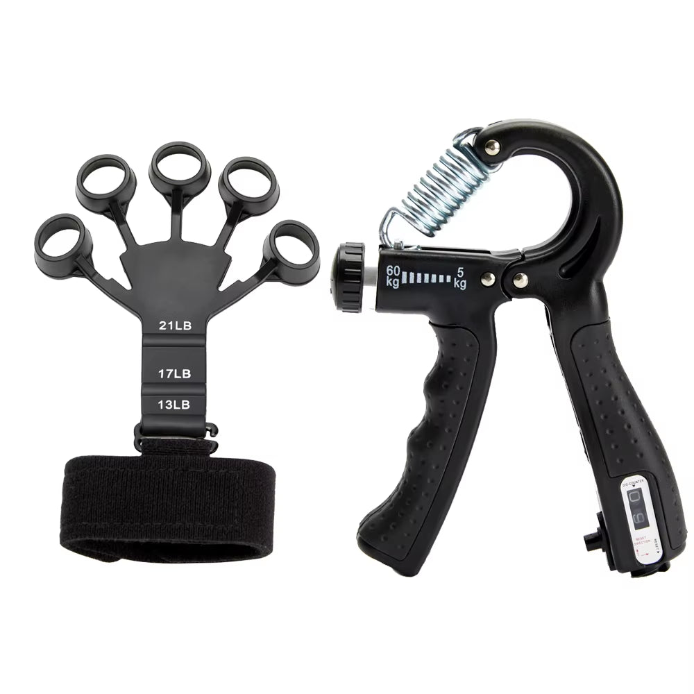 Adjustable 5-60Kg Heavy Hand Gripper Fitness Hand Exerciser Grip Wrist Training Finger Gripper Hand Strengthener for Patient