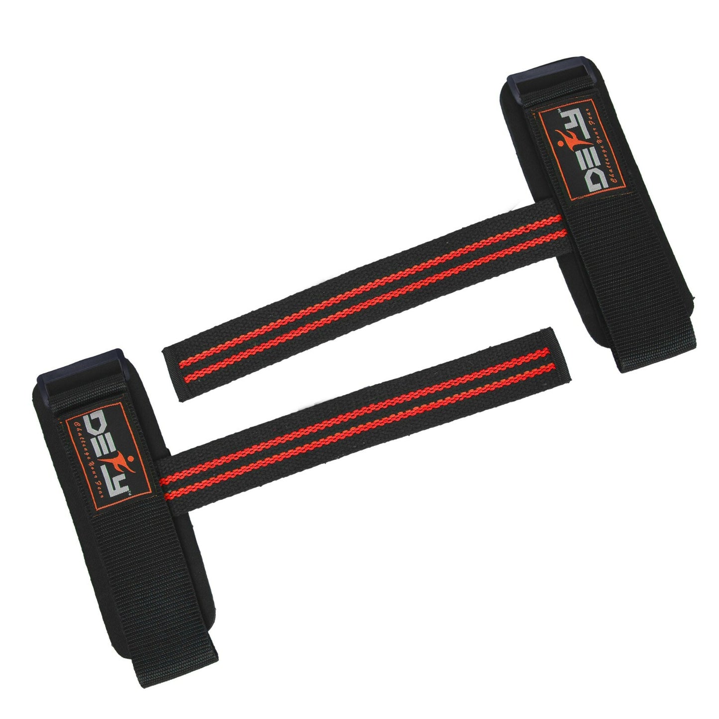 DEFY SPORTS™ Weight Lifting Gym Power Straps Grip Gloves Training Wrist Support