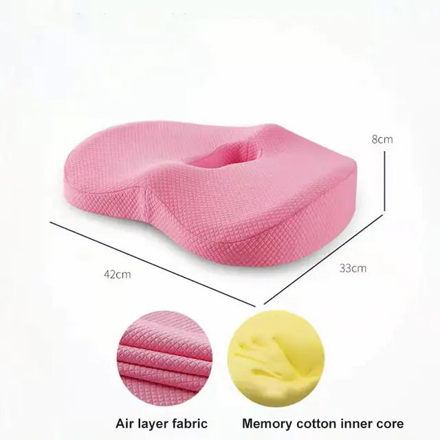 Memory Foam Orthopedic Pillow for Hemorrhoid Relief