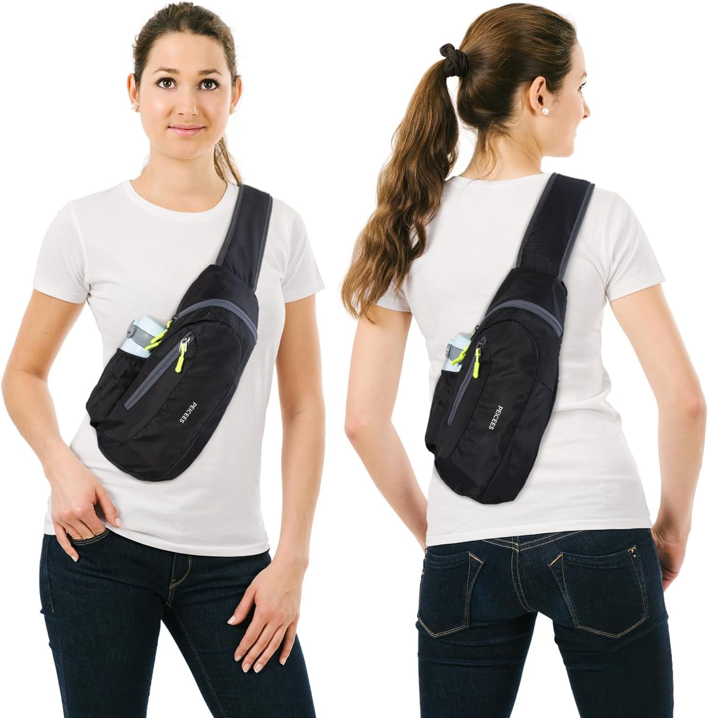 Small Sling Bag for Men Women Crossbody Man Purse Chest Bag Packable Backpack Waterproof Shoulder Bag Hiking Travel