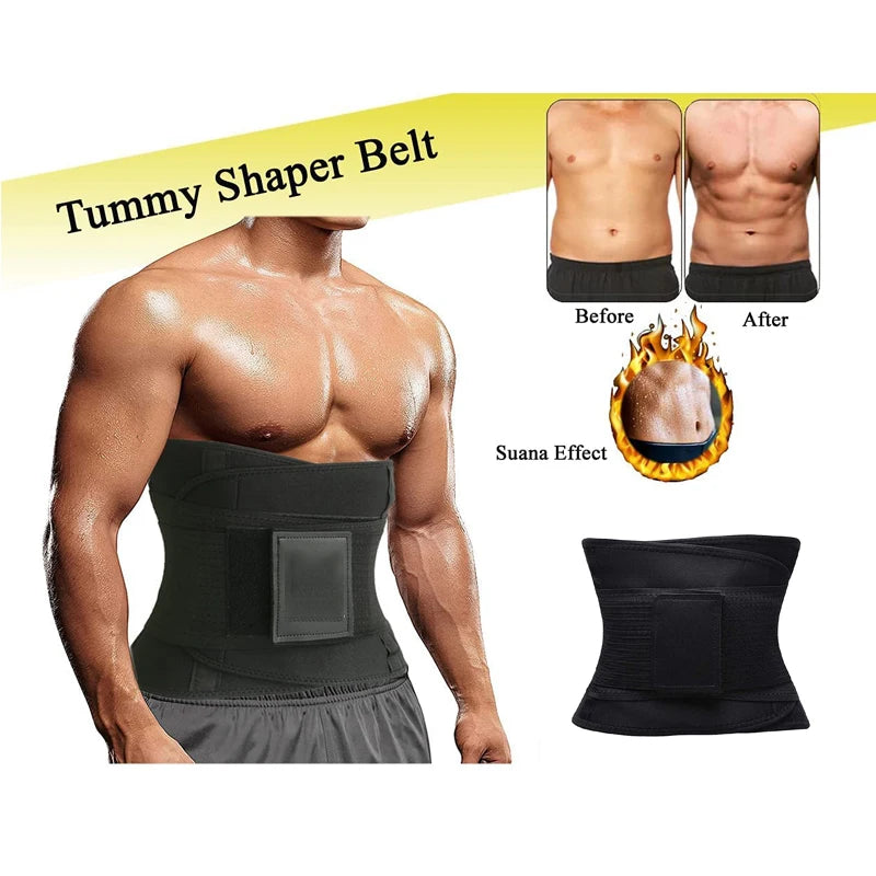 Adjustable Waist Trainer Belt for Back Support, Sweat Band Waist Trainer for Training & Workouts, Sweat Enhancer