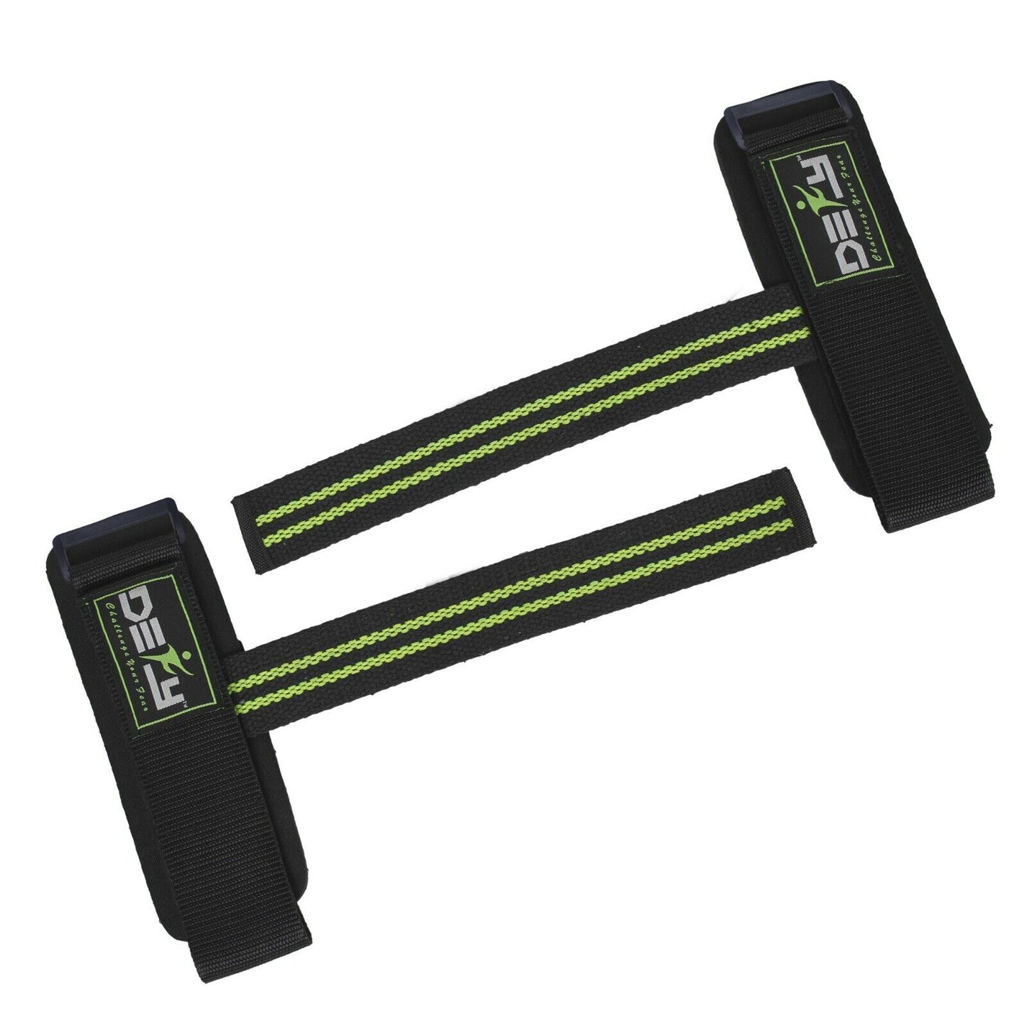DEFY SPORTS™ Weight Lifting Gym Power Straps Grip Gloves Training Wrist Support