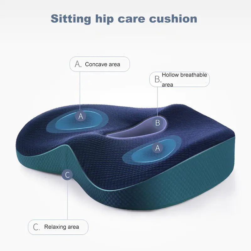 Memory Foam Orthopedic Pillow for Hemorrhoid Relief