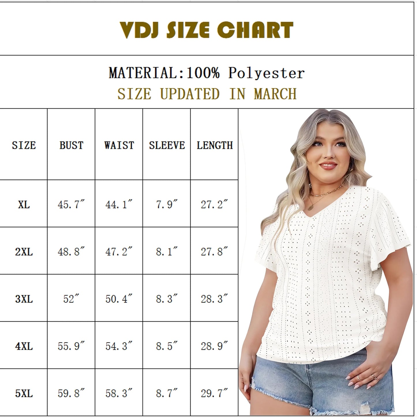 plus Size Women Tops Summer Short Sleeve Crew Neck Tunics Oversized Trendy Dressy White Blouse 5XL
