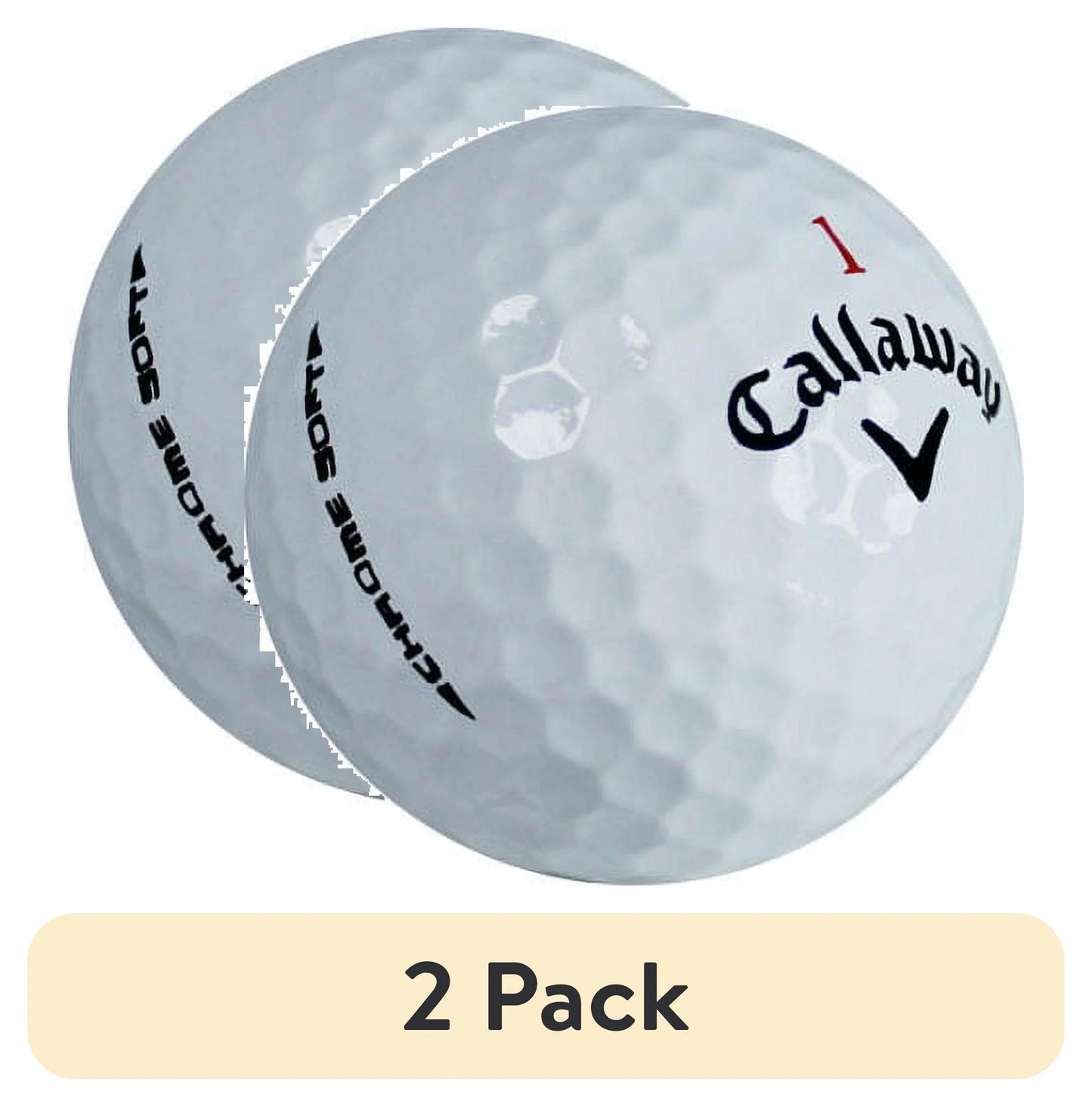 (2 Pack) Chrome Soft White Refinished Golf Balls 12 Pack by – Premium Performance Golf Balls