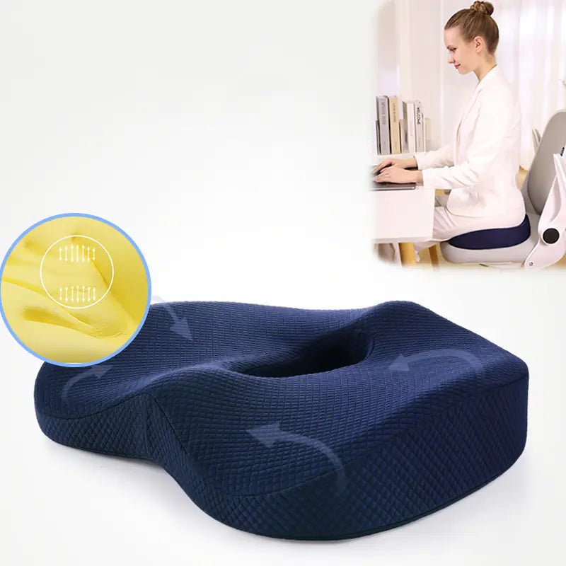 Memory Foam Orthopedic Pillow for Hemorrhoid Relief