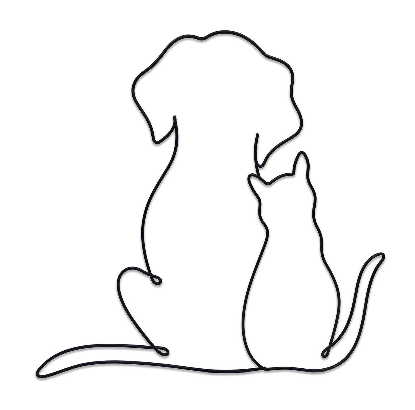 Matani Metal Dog Wall Decor | Dog Wall Art | Metal Wall Art | Metal Wall Decor | Minimalist Room & Living Room Wall Décor (Sleeping Labrador) (Love)