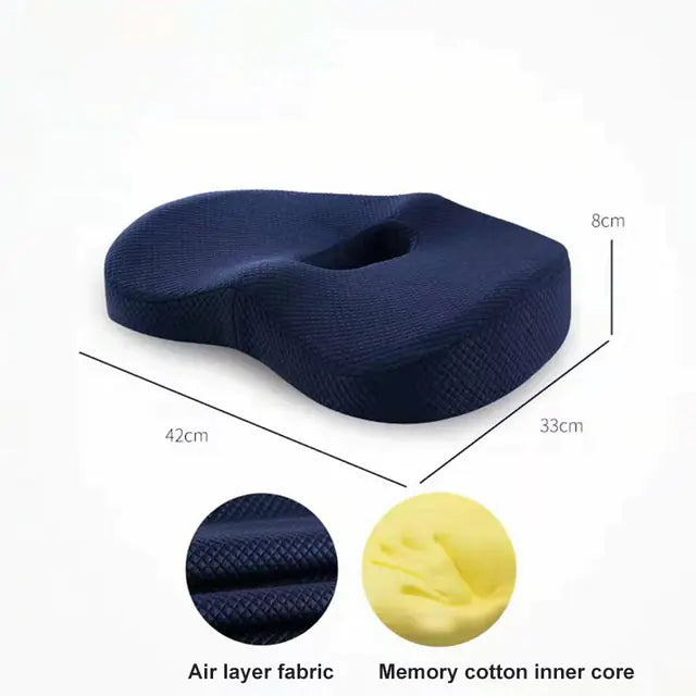 Memory Foam Orthopedic Pillow for Hemorrhoid Relief