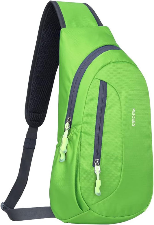 Small Sling Bag for Men Women Crossbody Man Purse Chest Bag Packable Backpack Waterproof Shoulder Bag Hiking Travel