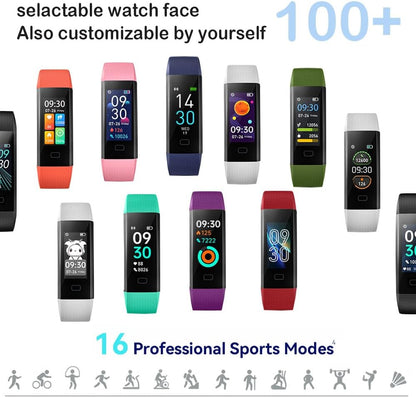 Fitness Tracker with Heart Rate Monitor/Step Counter/Calories, Smart Watch Activity Tracker Sleep Monitor, IP68, Health Tracker Pedometer for Man Women