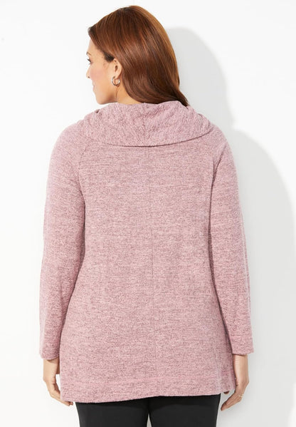 Women'S plus Size Impossibly Soft Cowlneck Top