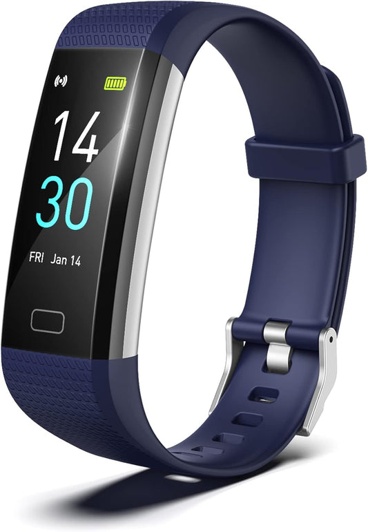 Fitness Tracker for Men and Women,Fitness Watch Waterproof with Activity Tracker and Sleep Monitor,Smart Watch for Android and Ios Phones(Blue)……