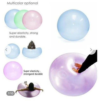 Kids Children Outdoor Soft Air Water Filled Bubble Ball Blow up Balloon Toy Fun Party Game Summer Gift Inflatable Gift