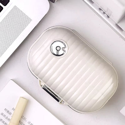 Portable Travel for Seven Days Multiple Compartments Sealed Pill and Tablet Storage Box