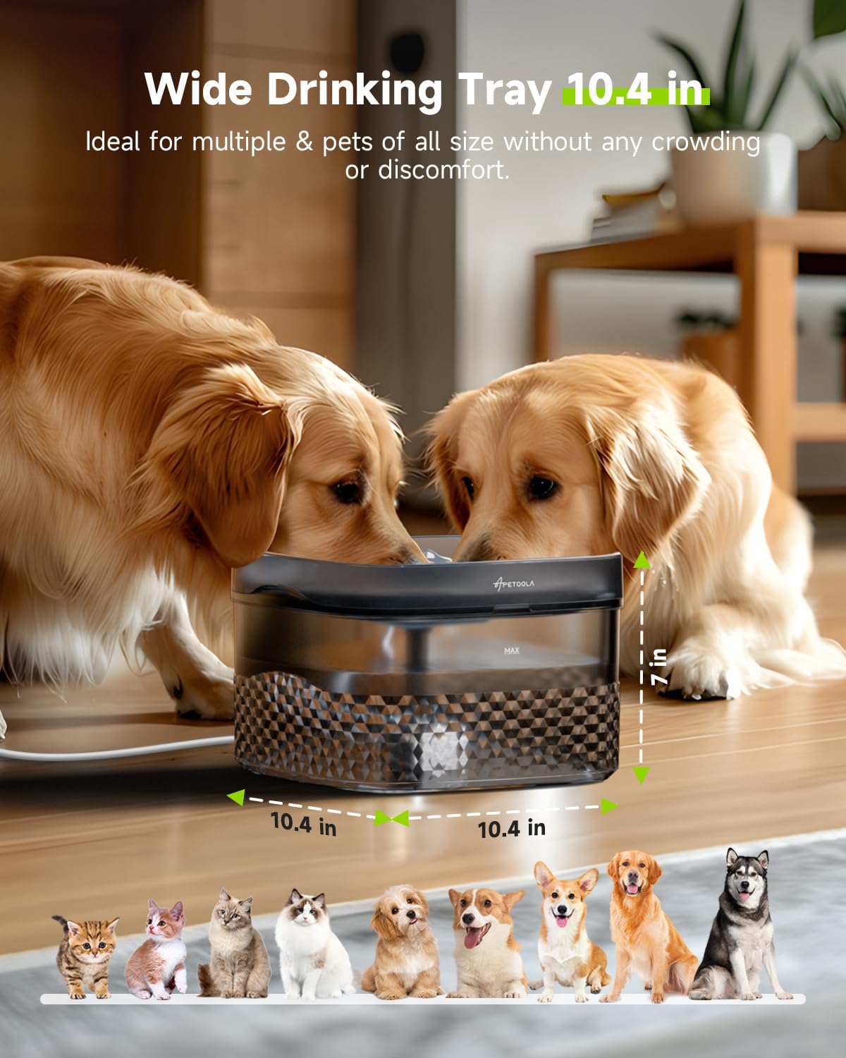 HydraPup Large Capacity Pet Fountain