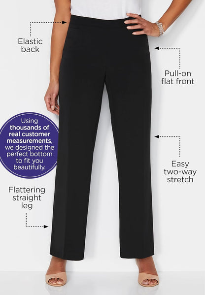 Women'S plus Size Refined Pull-On Pant