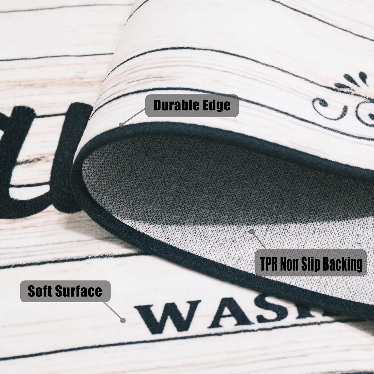 LivelyWash 24x72 Laundry Room Rug