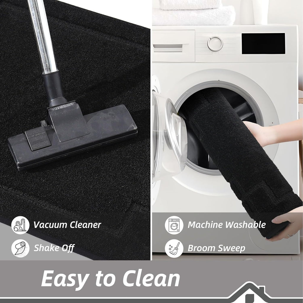 2-Piece Washable Kitchen Rug Set Non-Slip Absorbent Runner Mats