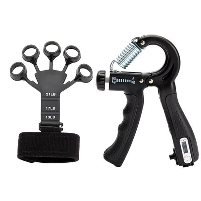 Adjustable 5-60Kg Heavy Hand Gripper Fitness Hand Exerciser Grip Wrist Training Finger Gripper Hand Strengthener for Patient