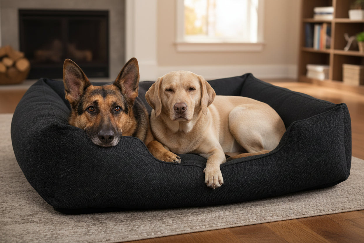 HOMBYS Indestructible Round Dog Bed