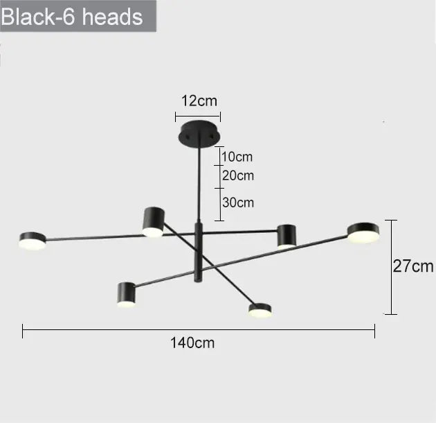 Modern Nordic LED Chandeliers for Home and Restaurant