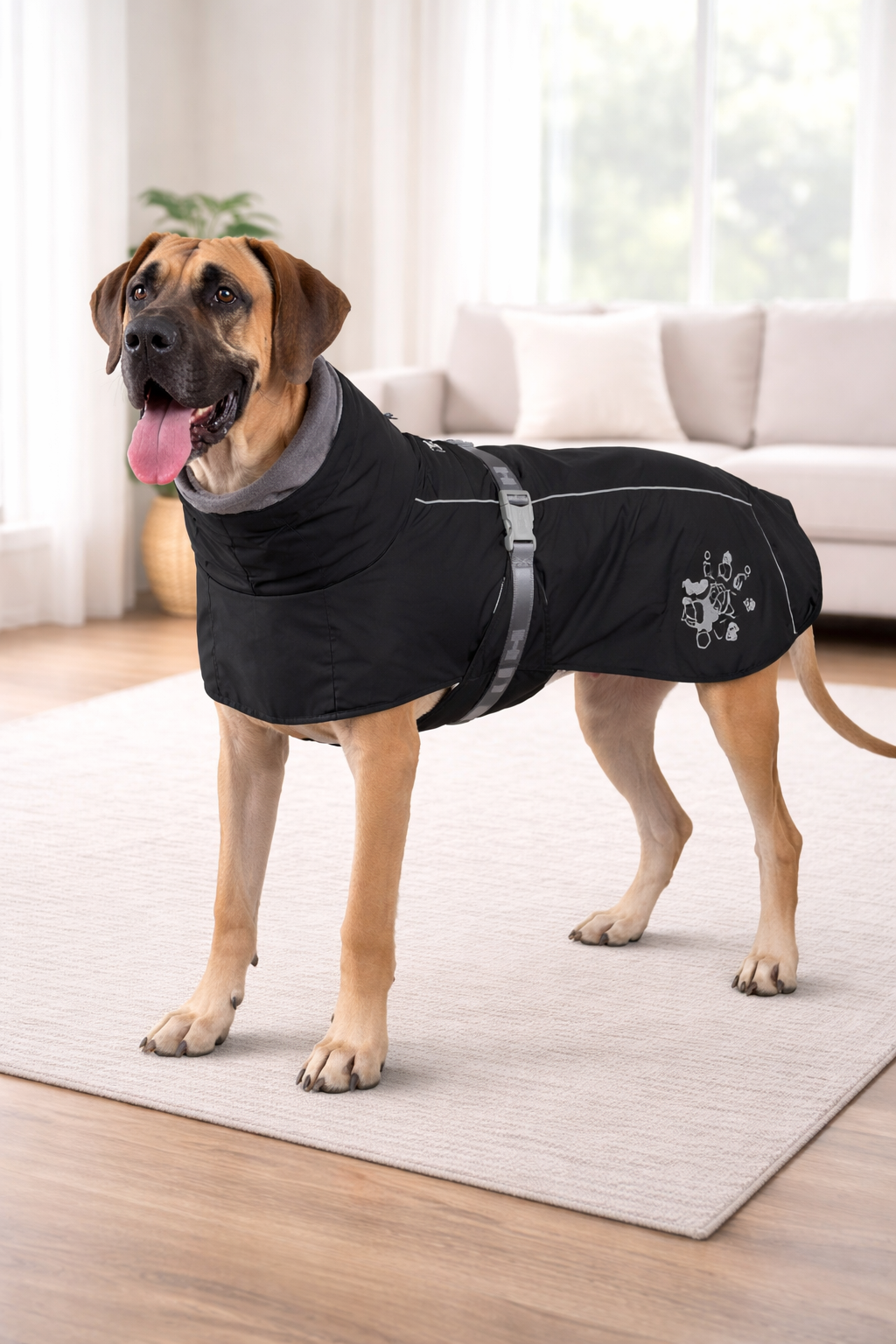 Winter Warmth Reflective Dog Coat 12in