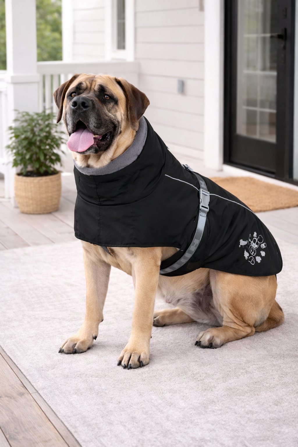 Winter Warmth Reflective Dog Coat 12in