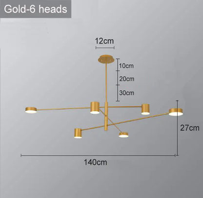 Modern Nordic LED Chandeliers for Home and Restaurant