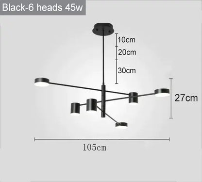 Modern Nordic LED Chandeliers for Home and Restaurant