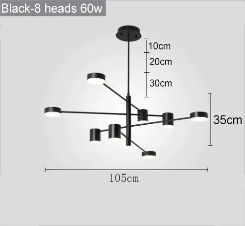 Modern Nordic LED Chandeliers for Home and Restaurant