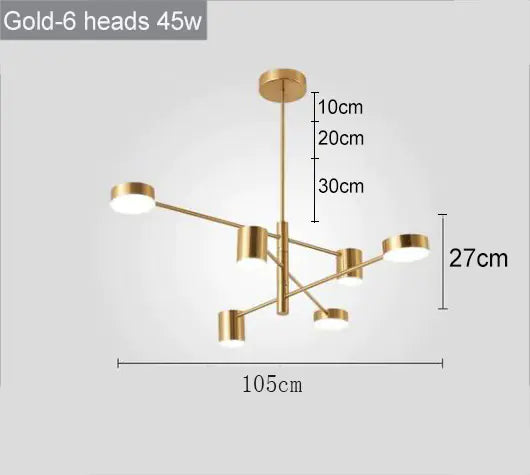 Modern Nordic LED Chandeliers for Home and Restaurant