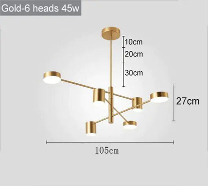 Modern Nordic LED Chandeliers for Home and Restaurant