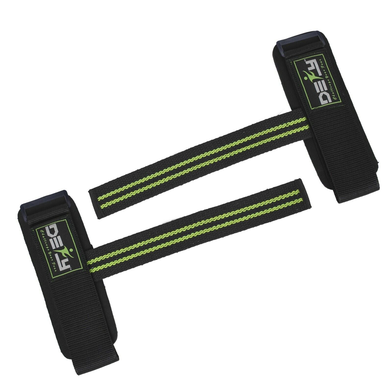 DEFY SPORTS™ Weight Lifting Gym Power Straps Grip Gloves Training Wrist Support