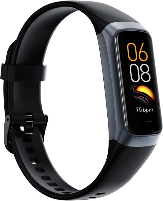 Fitness Tracker,2025 Smart Watch with Blood Pressure Heart Rate & Sleep Monitor IP67 Waterproof Step Calorie Counter Pedometer Fitness Activity Watch for Men Women Android Ios Phone (Black)