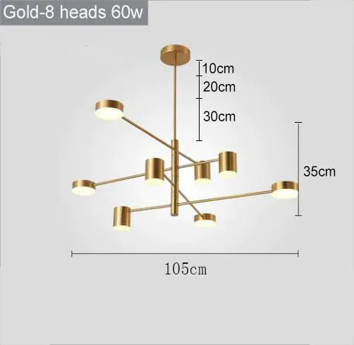 Modern Nordic LED Chandeliers for Home and Restaurant