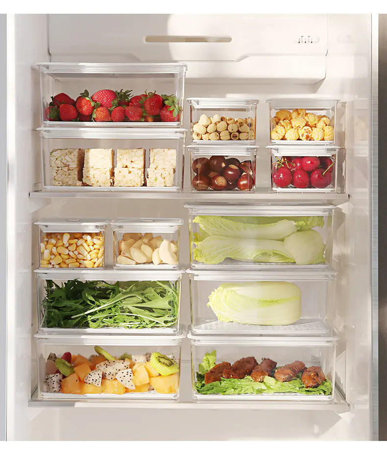Plastic Food Storage Box for Fruits and Dumplings