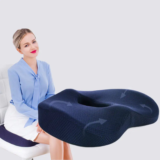 Memory Foam Orthopedic Pillow for Hemorrhoid Relief