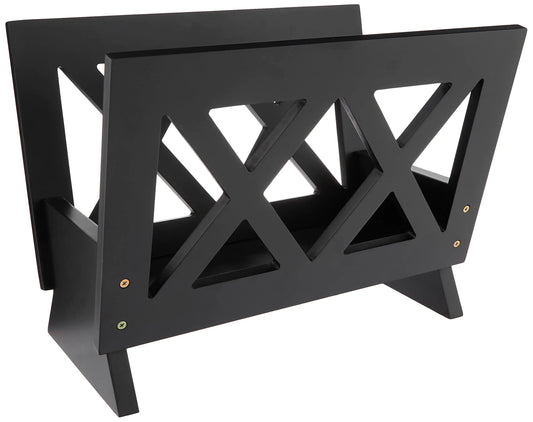 Frenchi Home Furnishing Contemporary Magazine Rack Black