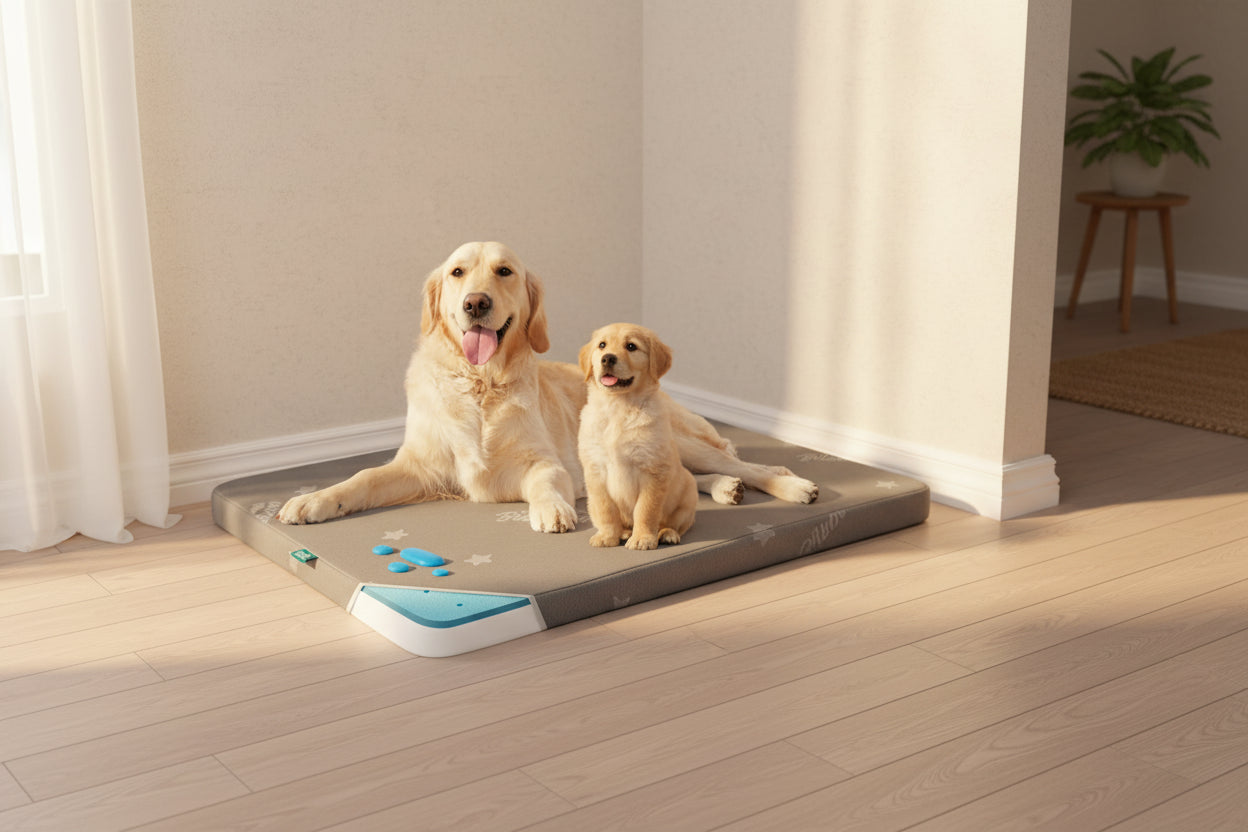 Water-Resistant Large Dog Bed 38"x26" with Memory Foam