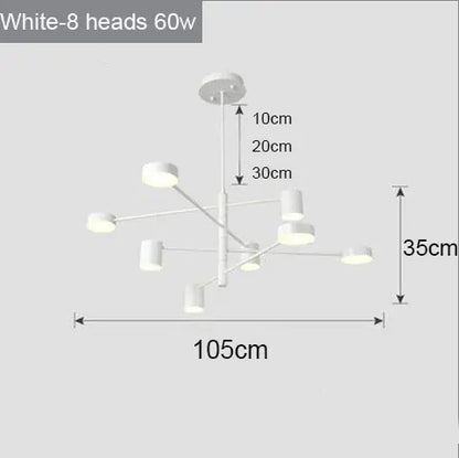 Modern Nordic LED Chandeliers for Home and Restaurant