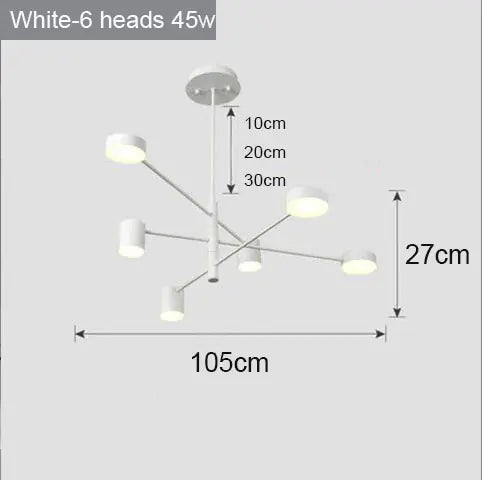 Modern Nordic LED Chandeliers for Home and Restaurant